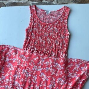 Croft & Barrow Red Floral Dress